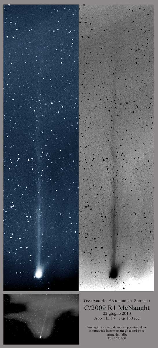 Image of comet McNaught on 2010 June 22