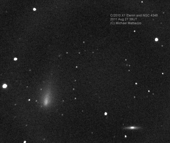 Image of comet Elenin on 2011 August 27