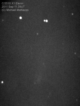Image of comet Elenin on 2011 September 11