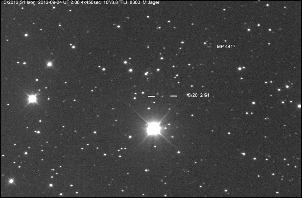 Image of comet ISON on 2012 September 24