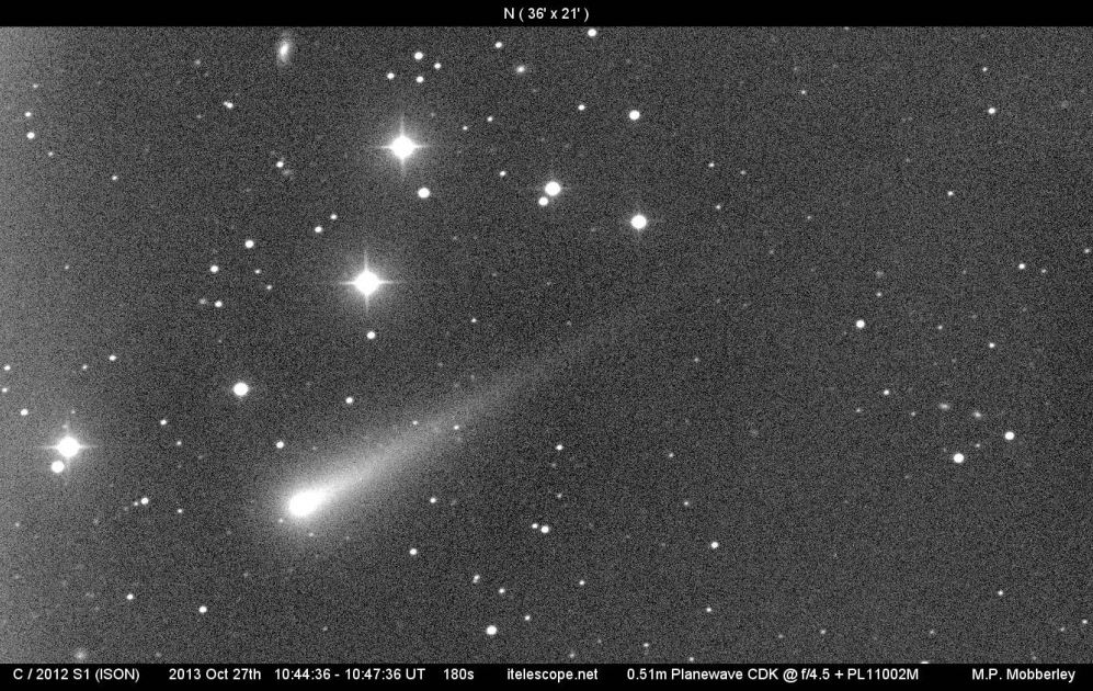 Image of comet ISON on 2013 October 31