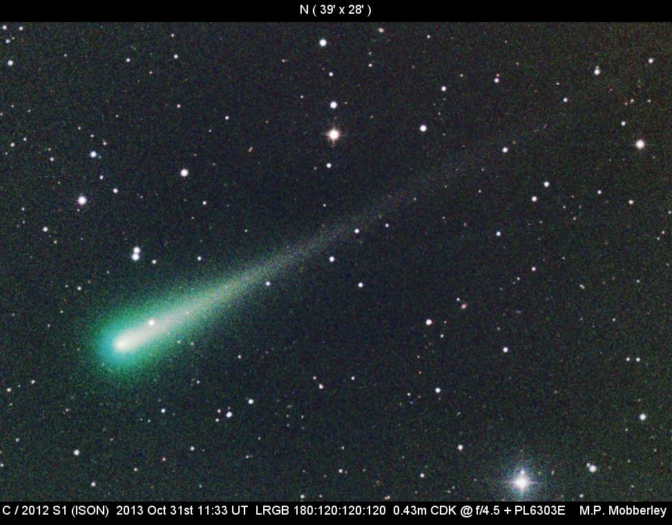 Image of comet ISON on 2013 October 31