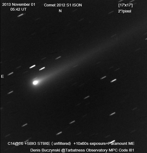 Image of comet ISON on 2013 November 1