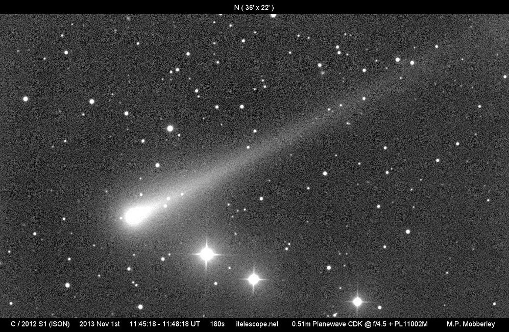 Image of comet ISON on 2013 November 1