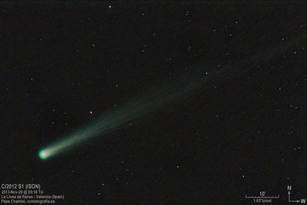Image of comet ISON on 2013 November 20
