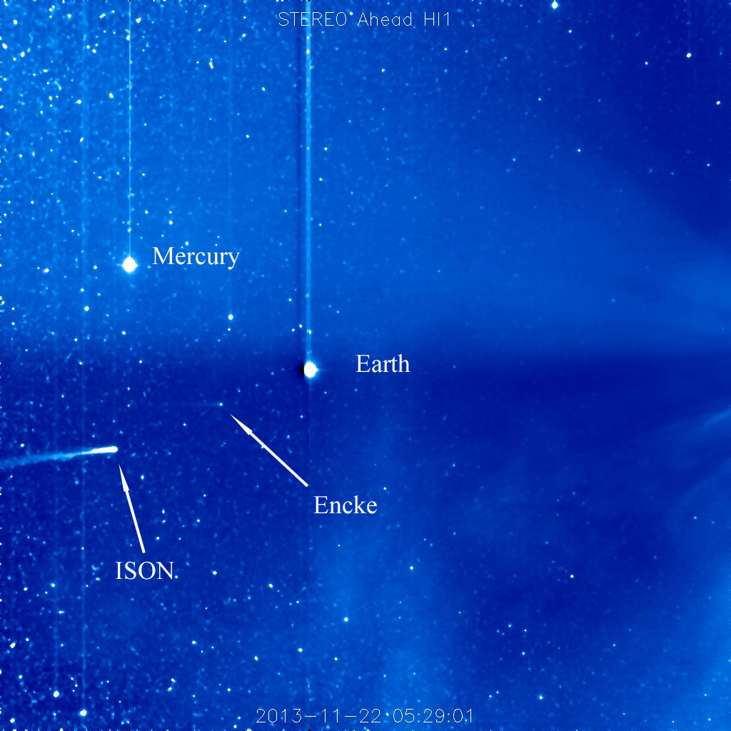 Image of comet ISON on 2013 November 22