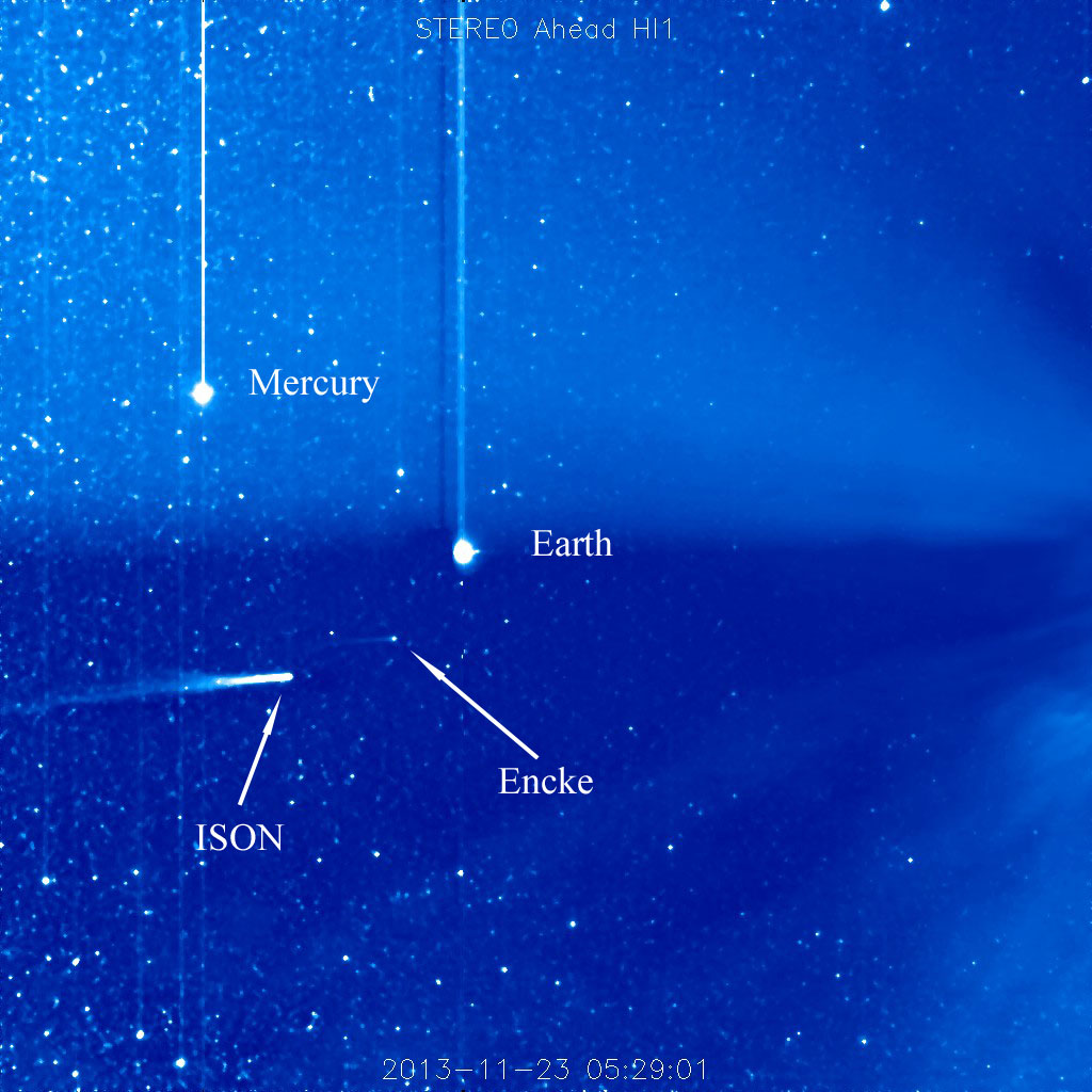 Image of comet ISON on 2013 November 23