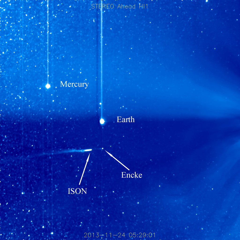 Image of comet ISON on 2013 November 24