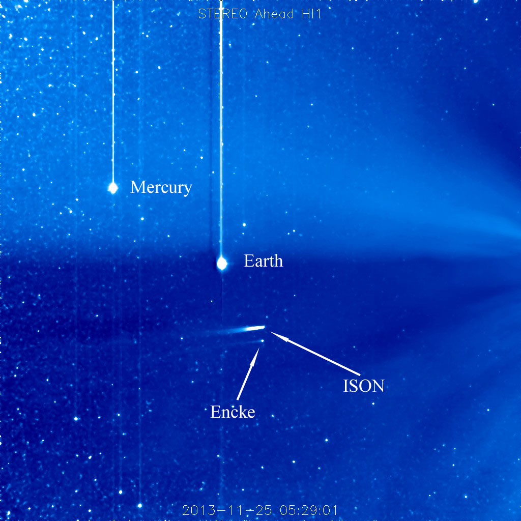 Image of comet ISON on 2013 November 25