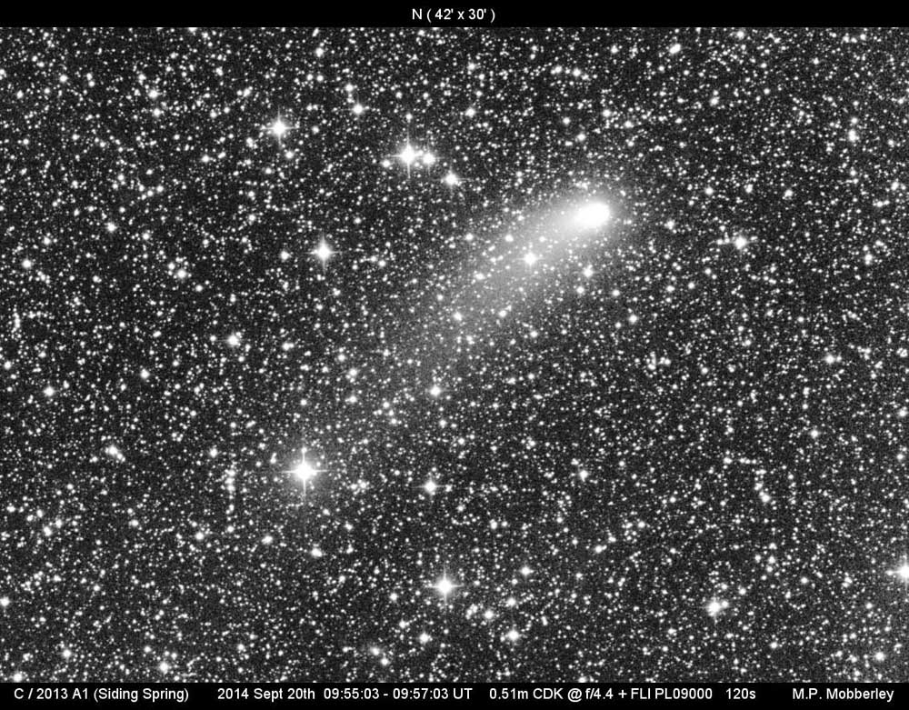 Image of comet Siding Spring on 2014 September 20