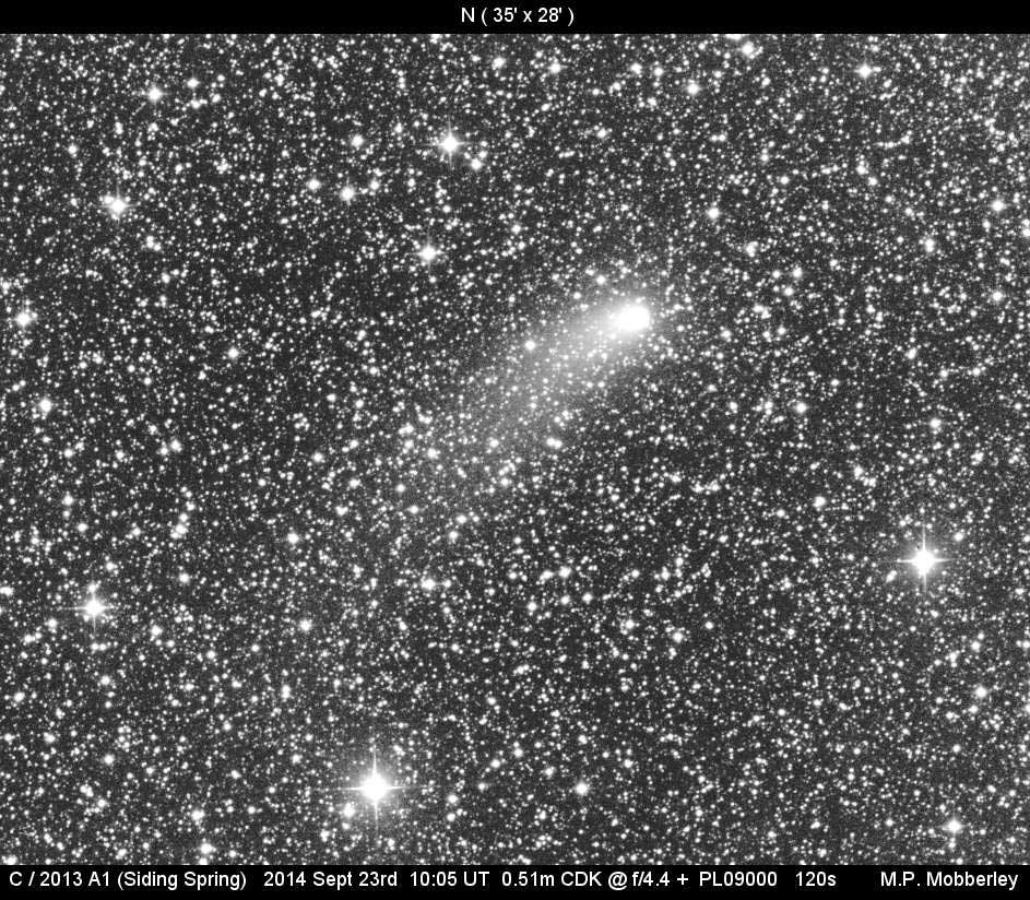 Image of comet Siding Spring on 2014 September 23