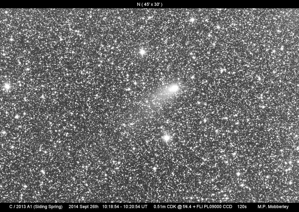 Image of comet Siding Spring on 2014 September 26