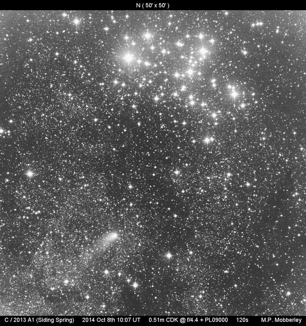 Image of comet Siding Spring on 2014 October 8