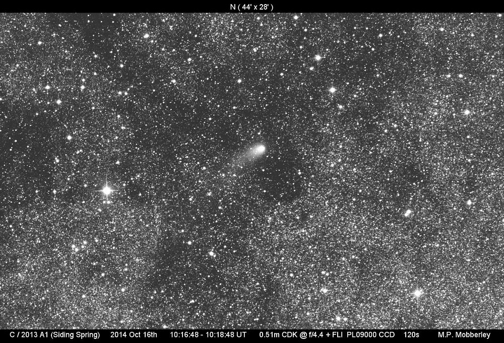 Image of comet Siding Spring on 2014 October 16