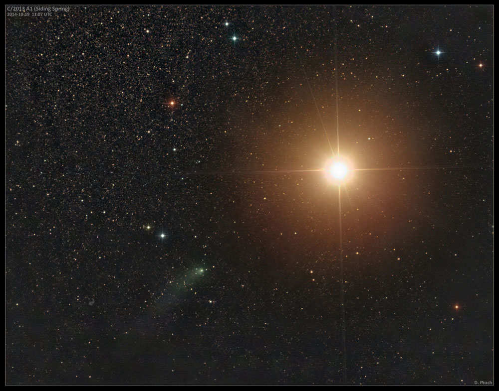 Image of comet Siding Spring on 2014 October 19