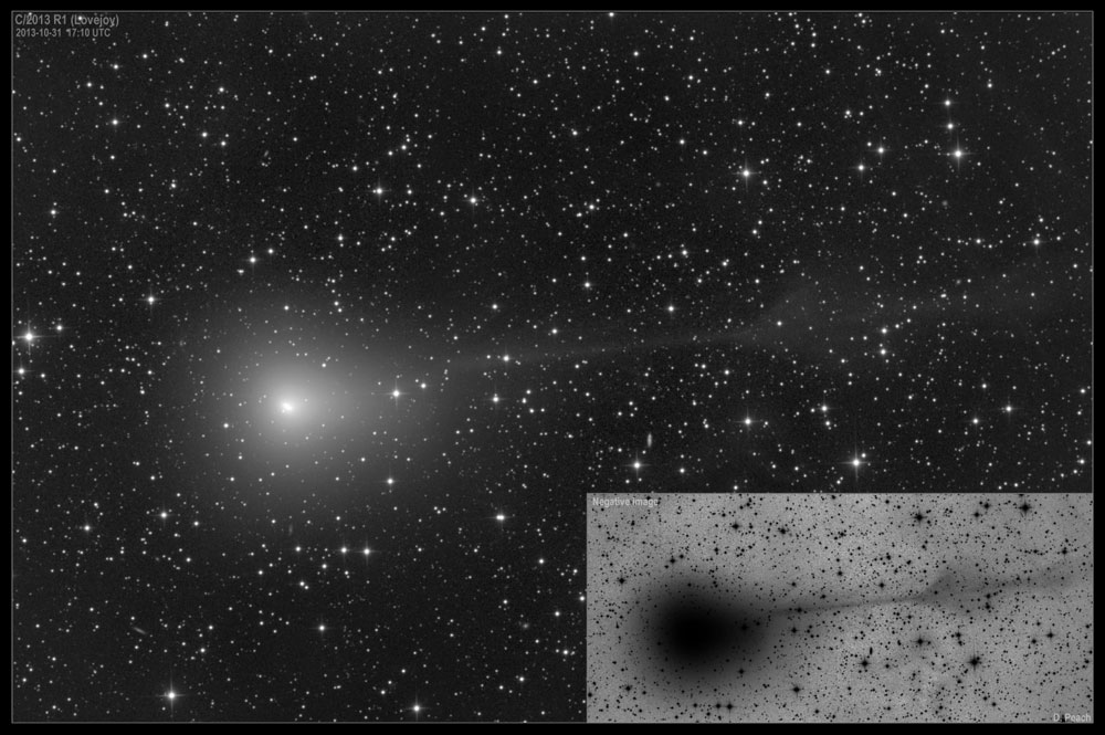 Image of comet Lovejoy on 2013 October 31