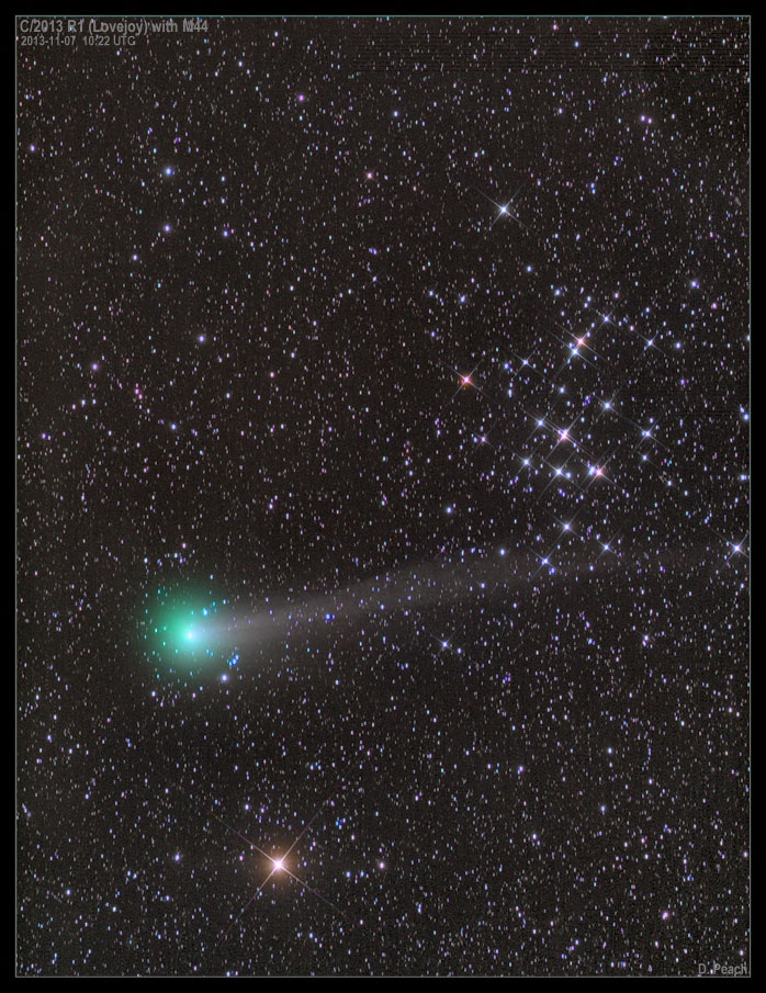 Image of comet Lovejoy on 2013 November 7