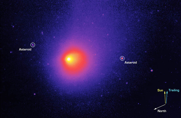 Spitzer Space Telescope image of 29P exposed on 2003 November 24