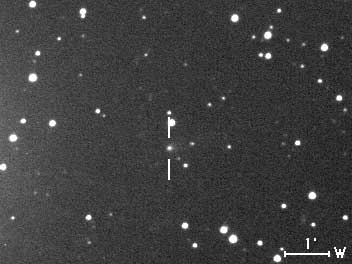 A. Nakamura image of 129P exposed on 1997 December 4